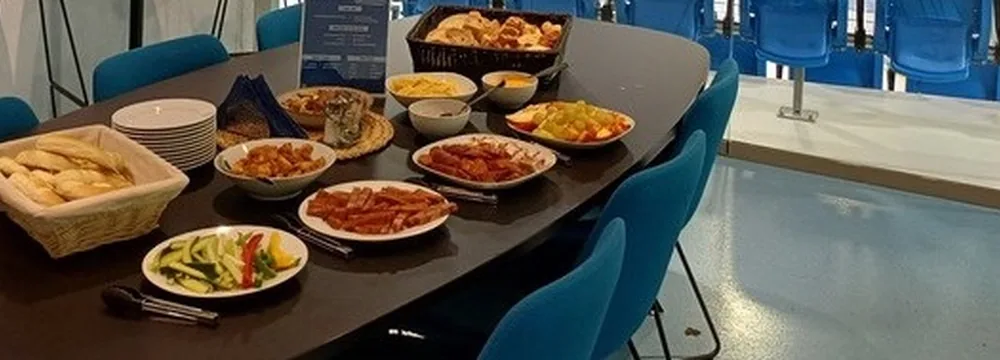 VIP lounge catering a MET Arénában